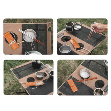 Folding Chopsticks Outdoor Camping Picnic Travel Portable Tableware A Pair of Chopsticks with Storage Bag