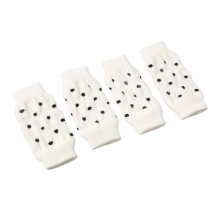 4Pcs Dog Elbow Protector Cute Polka Dot Comfortable High Stretch Dirt Resistant Pet Elbow Protective Sleeve for Dogs L