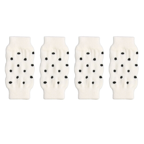 4 piezas de protector de codo para perro talla L lunares algodón PU 1