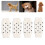 4 piezas de protector de codo para perro talla L lunares algodón PU 15