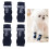 4 piezas XL protector de codo para perros con patrón de letras PU 3
