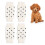 4 piezas de protector de codo para perro talla L lunares algodón PU 16
