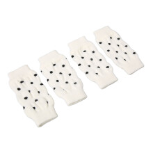 4 Stück Ellenbogenprotektoren für Hunde – Polka-Dot-Muster, bequem, Größe XL