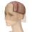 Red de nylon para peluca tipo U - ajustable, marrón oscuro 9