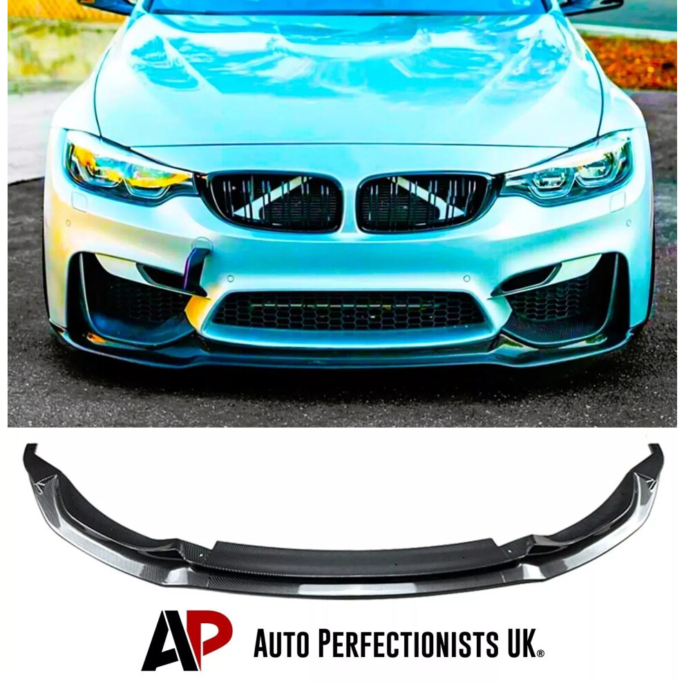 For Bmw M3 M4 F80 F82 F83 Front Splitter Spoiler Lip Body Kit M Sport 5061072663840