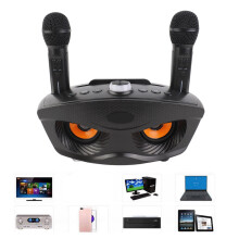 Wireless Microphone System Dual Professional Home KTV Innovative Owl Wireless Karaoke Mic System