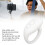 Control remoto Bluetooth en forma de anillo 30 mAh ABS Blanco 5