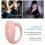 Control remoto Bluetooth en forma de anillo de ABS 30mAh rosa 3