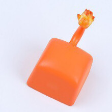Tecla de resina roja de Charmander 1 ud 1,2x1,8 cm