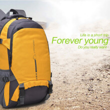 Wanderrucksack Gelb Nylon Wasserdicht Atmungsaktiv