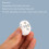 Intelligenter Ring-Controller Bluetooth 5.3 30 mAh Weißes OS 8