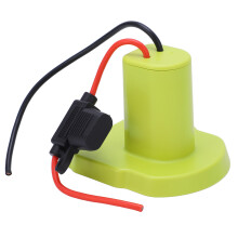 Adaptador de batería de 18V 14AWG ABS, 2 fusibles, robot de bricolaje