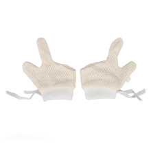 Baby-Mäntel Mesh-Handschuhe Unisex Kratzfreie Strickhandschuhe, S, Blau