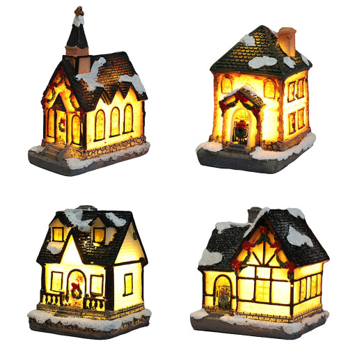 LED Harz-Lichterhaus 559 cm, 3 Knopfzellenbatterien 2