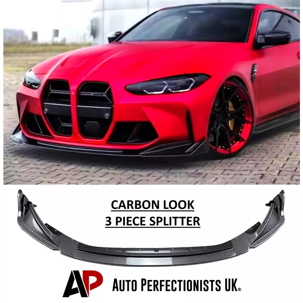 For Bmw M3 M4 G80 G82 G83 Front Splitter Spoiler Lip Body Kit 2020+ 5061072665981