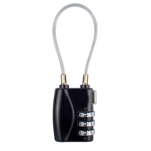 TSA Mini-Vorhängeschloss für Gepäck, Silberlegierung, 4 mm 1