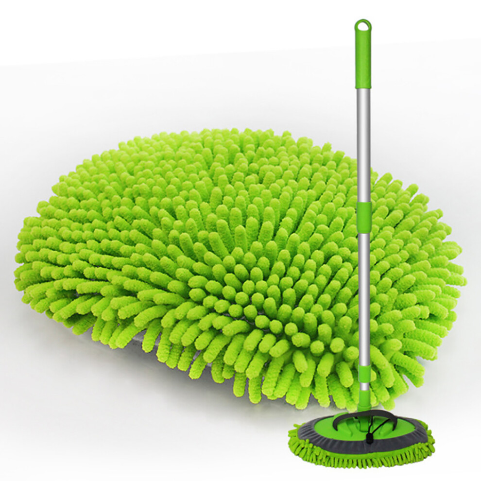 Car Wash Mop Mitt with Extendable Handle Chenille Microfiber Car Cleaning Kit Cleaning Tool with Replacement Head