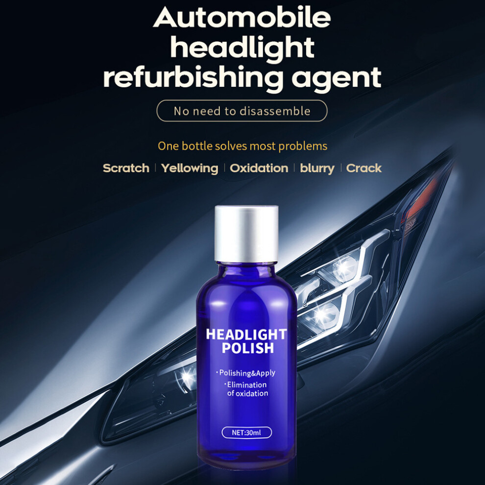 Car Headlight Polish Liquid 30ml Cars Restoration Fluid Durable Car Repair Car Headlight Restoration Repair Coating Kit