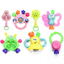 Set de 7 piezas de campanillas de plástico de colores aleatorios