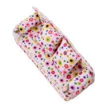 Kids Miniature Flower Sofa Mini Cloth Floral Prints Sofa with Cushions Toy Doll House Furniture Toys