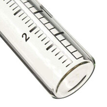 2PCS 5inch Capacity Rain Gauge Glass Replacement Tube for Garden Yard