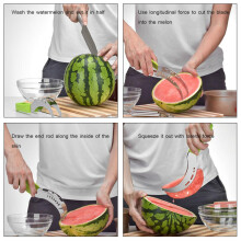 Wassermelonen-Schneidewerkzeug 25  2,8 cm PP+Stahlkern