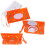 2er Pack Feuchttücherspender 24,014,0 cm, Weiß/Orange 6