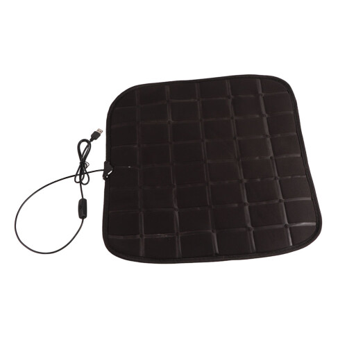 USB-beheizter Sitzbezug 44x44cm Schwarz/Grau 30-45W 1