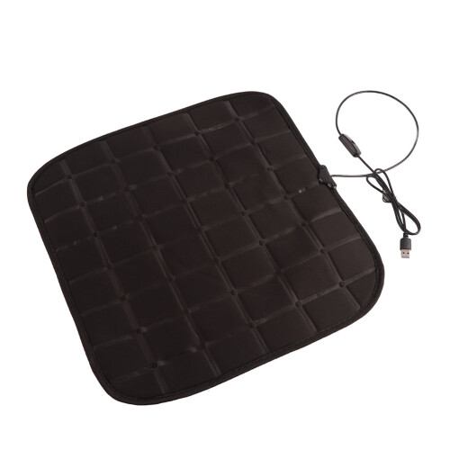USB-beheizter Sitzbezug 44x44cm Schwarz/Grau 30-45W 2