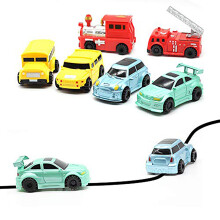 Fun Pen induktives Auto 7cm, 4x Knopfzellen, Farbe