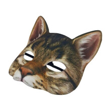 Máscara de gato de tela EVA 18x18x6 cm, 23 g, Color como se muestra