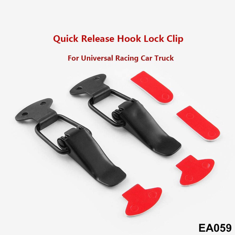 2Pcs Universal Car Bumpers Trunk Fender Hatch Lids Release Fasteners Kit 4251320952302