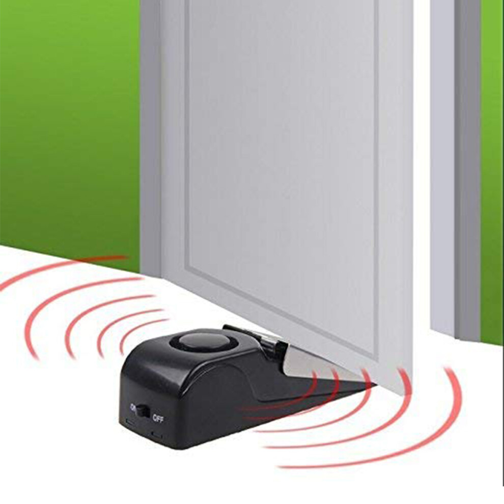 Door Stopper Alarm Portable 120dB  Entrance Alert Door Stop Alarm for Travel Home Apartment House