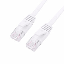 CAT6 flaches Ethernetkabel 1,5 m Weiß UTP RJ-45