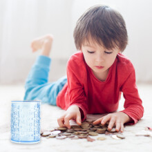 Hucha rompecabezas 3D de bloques de construcción transparente DIY para niños
