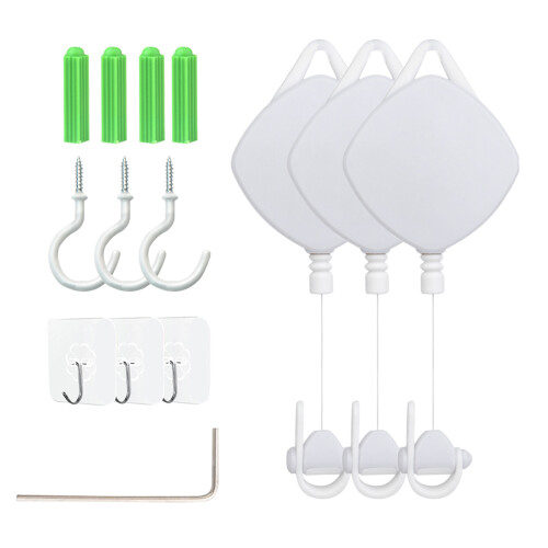 Cable retráctil de polea de techo VR blanco ABS