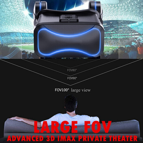 VR-Headset Pro 42-mm-Objektiv, 0-600 Myopie Schwarz 2