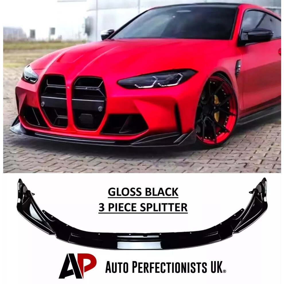 For Bmw M3 M4 G80 G82 G83 Front Splitter Spoiler Lip Body Kit 2020+ 5061072665974