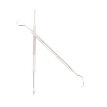 Zahnschaber für Hunde Doppelkopf, 17cm Edelstahl