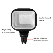 2 Stück Auto Dip Clip-Set Mini 10x7,5x2,5 cm klarer PC