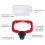 2 Stück Auto Dip Clip-Set Mini 10x7,5x2,5 cm klarer PC 5