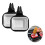 2 Stück Auto Dip Clip-Set Mini 10x7,5x2,5 cm klarer PC 2
