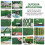 Paneles de césped artificial de 40 x 60 cm, verde, plástico 10