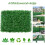 Paneles de césped artificial de 40 x 60 cm, verde, plástico 2