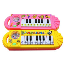 Mini piano de juguete musical con copos de nieve giratorios para las primeras melodías del bebé