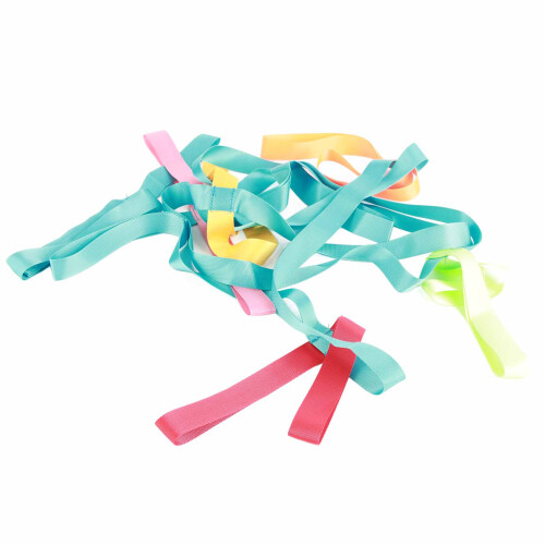 Kinder Laufseil aus Nylon 370cm bunte Griffe 2