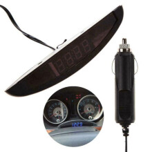Digitaler 12V Auto-Uhr Volt & Thermometer – LED Armaturenbrett-Anzeige für Fahrzeuge