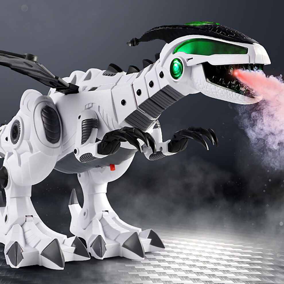 Mist Spraying Robot Dragon Toy Kids Walking Dinosaur Fire Breathing Water Spray with Lights and Sounds