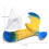 4 Stück Balancierender Vogel Farbpyramide Basis 13411 cm 6