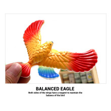 4 Stück Balancierender Vogel Farbpyramide Basis 13411 cm